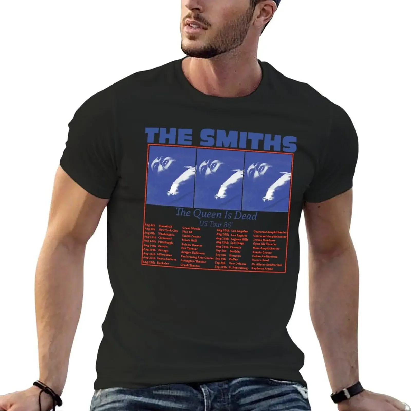 

The smiths us tour ,the queen is dead T-Shirt vintage anime shirt plus size tops customs design your own mens t shirts pack