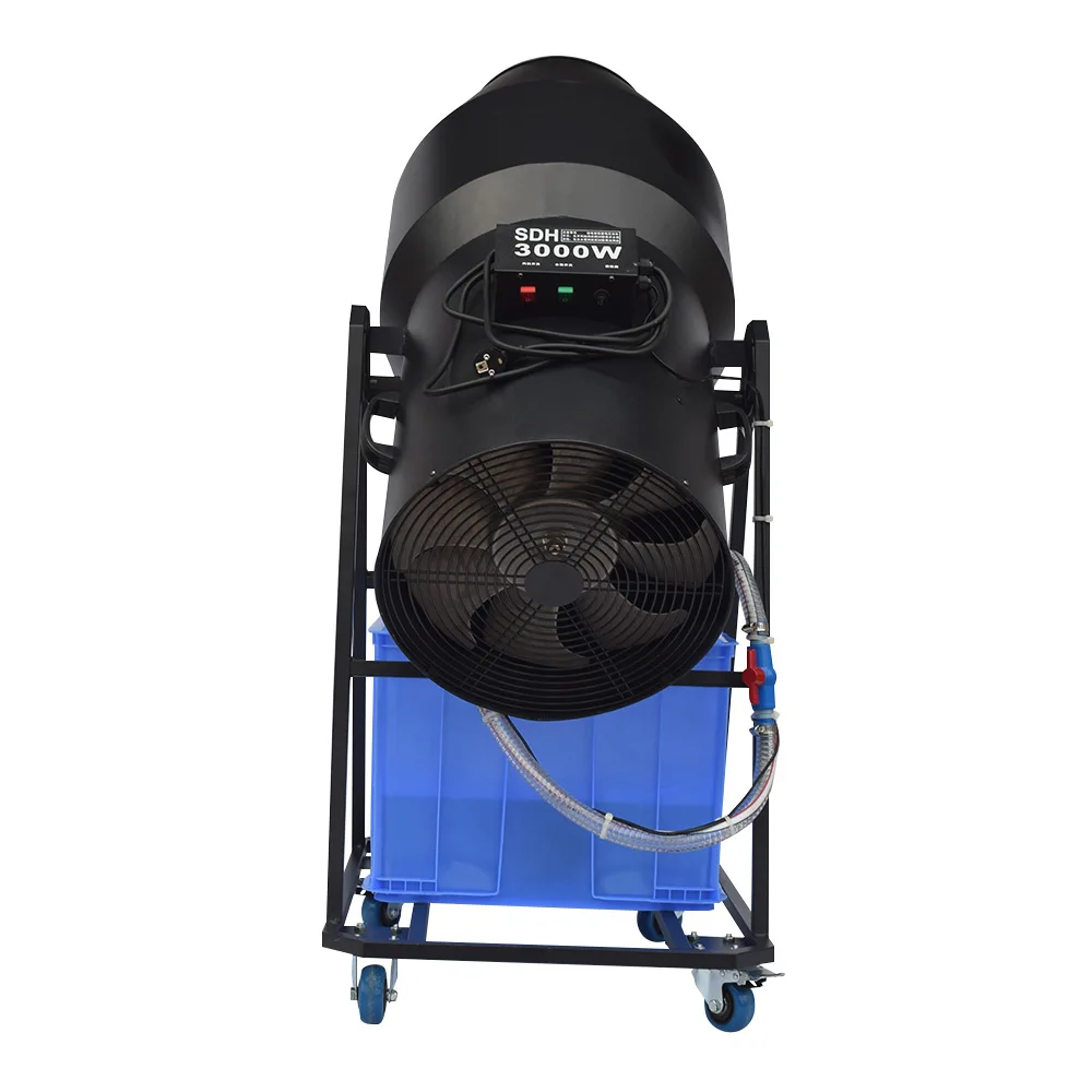 ماكينة رغوة الرأس المحمولة المحمولة بقدرة 3000 وات، سهلة الاستخدام، لوحة يدوية للتحكم في حجم رذاذ كبير للملعب