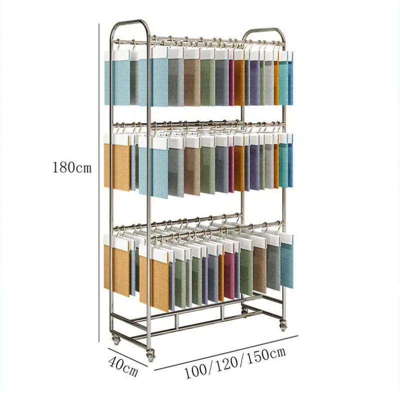 

Fabric sample elevator display stand