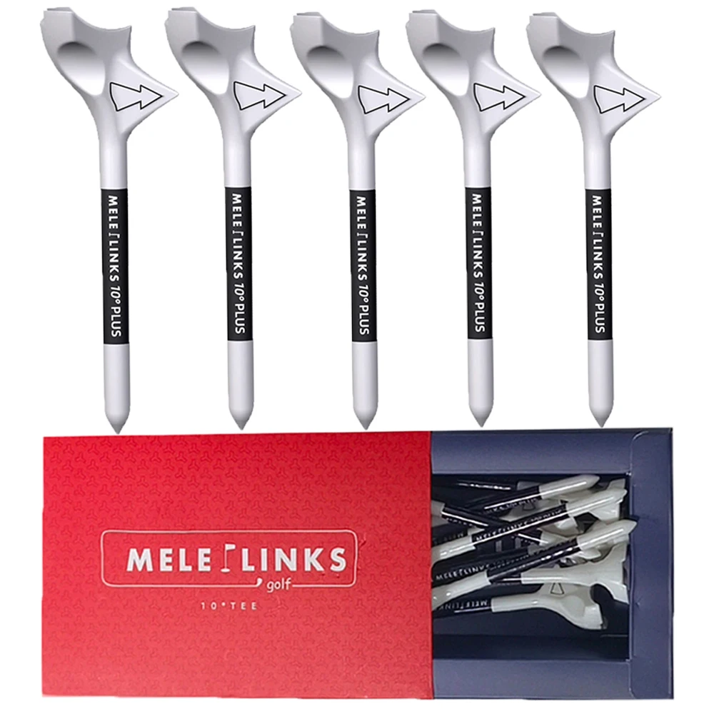 

10° Angle Golf Tees, Pack of Durable Plastic Tees with Alignment Aid, Essential Golf Accessories & Gift for Golf Lovers