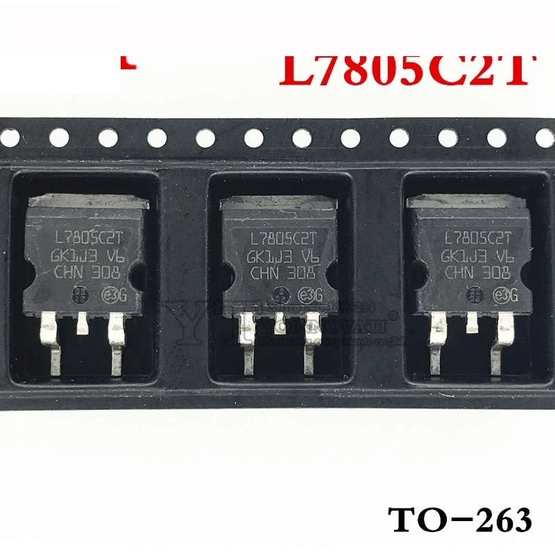 100pieces/lot L7805C2T  L7805CD2T  L7805 REG LINEAR 5V 1.5A D2PAK 