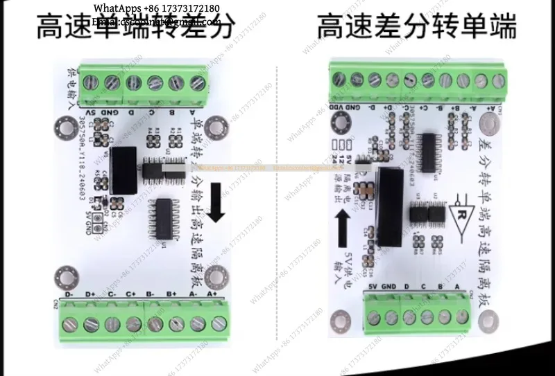 JS01 Single Ended to Differential Conversion Module Encoder Signal Converter 5V