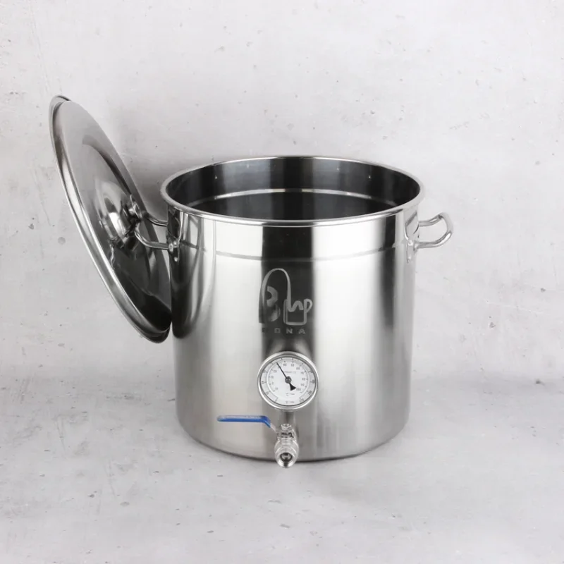 Stainless steel Beer Kettle Brewing pot with DIY Weldless fitting beer brewing set home