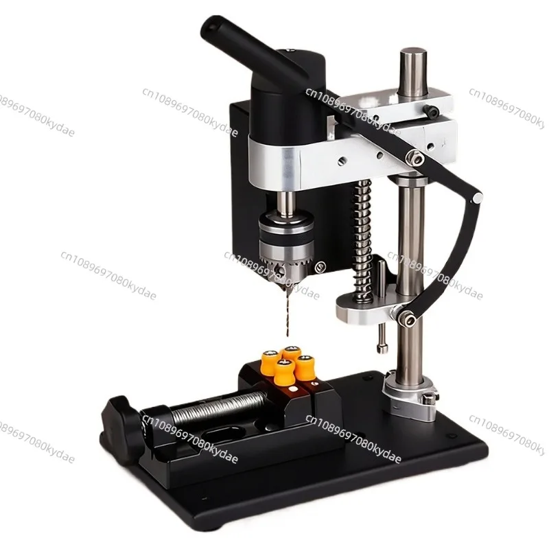 

Mini Desktop Bench Drill Press 775 Motor Adjustable Speed DC Electric Drilling Machine 0.6-6.5mm for Home DIY Wood/Metal