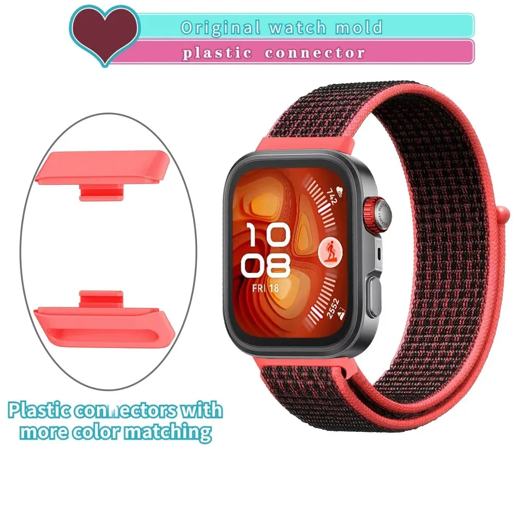 حزام نايلون لساعة Huawei Watch Fit 3/4/4pro سوار معصم ناعم قابل للاستبدال لساعة Huawei Watch Fit 4 Pro الرياضية المريحة