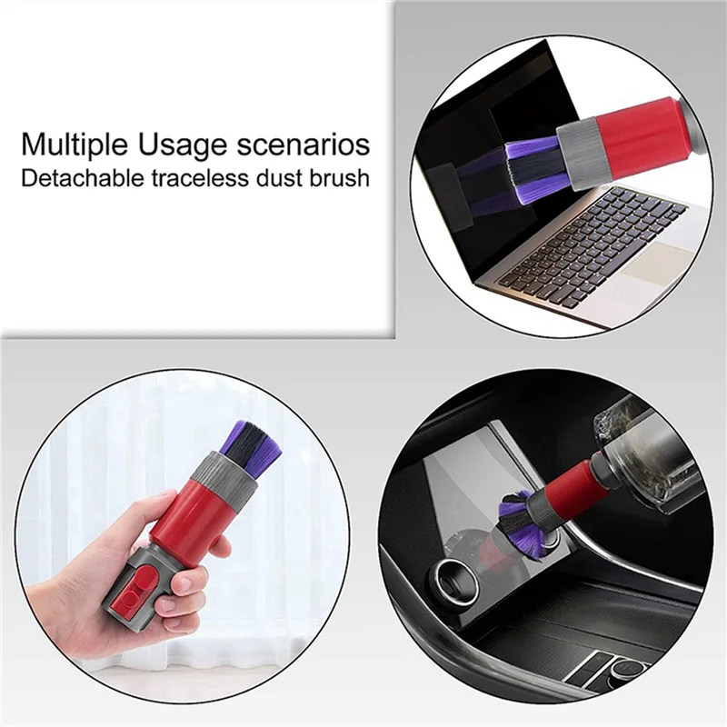 ABRG-1 قطعة فرشاة ناعمة بدون خياطة من البلاستيك مناسبة لملحقات المكنسة الكهربائية دايسون