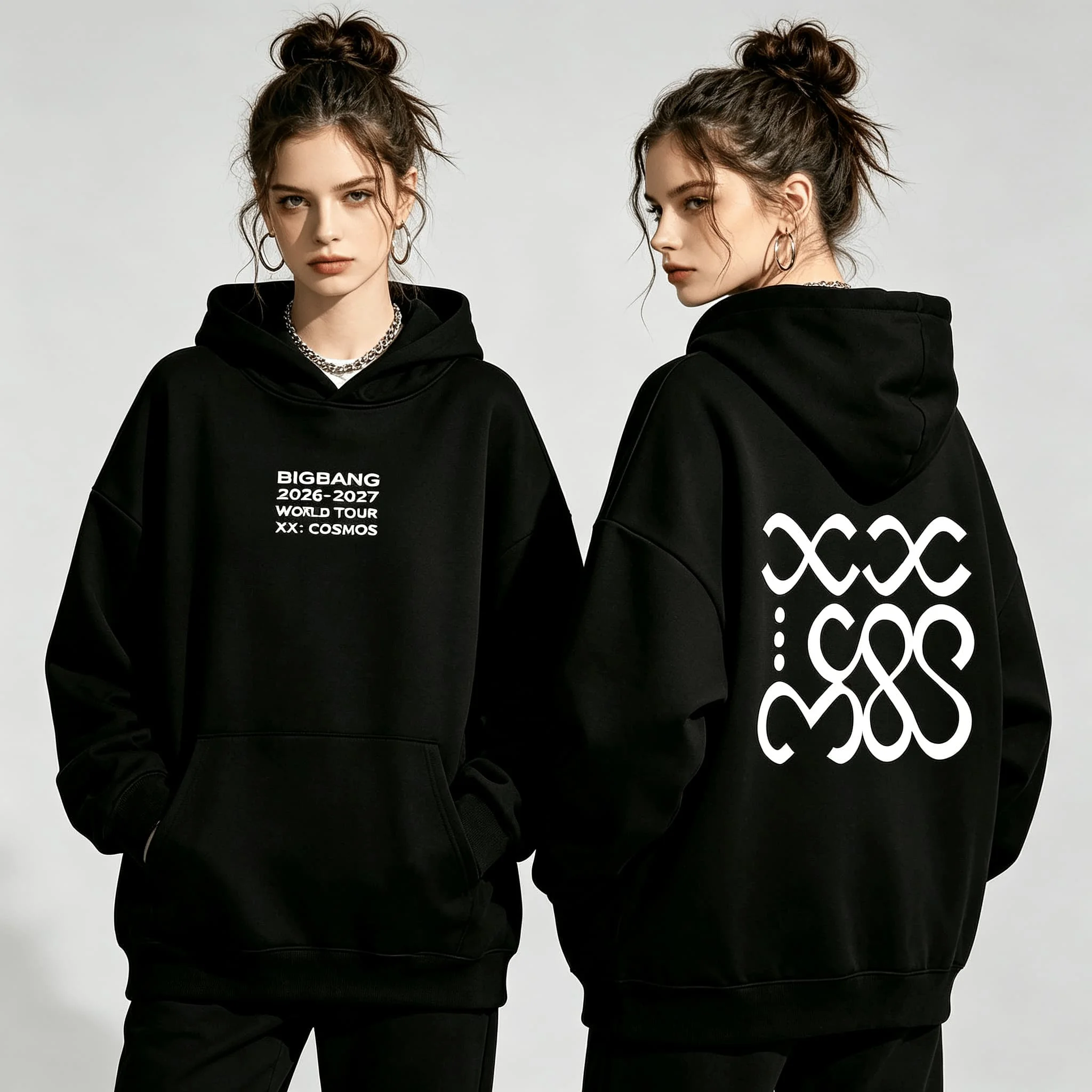 BIGBANG 2026-2027 WORLD TOUR XX: COSMOS Hoodie Kpop Konzert Fan Merch Langarm Locker Unisex Streetwear Pullover Herren Damen Top – Detail 4