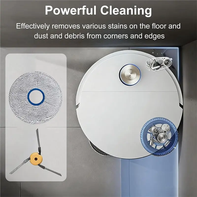 A83G-For DREAME X60 Max Ultra,Include 2 Main Roller Brush, 6 Mop Pad, 6 Dust Bag, 6 Side Brush, 4 HEPA Filter, 2 Cleaing Tool