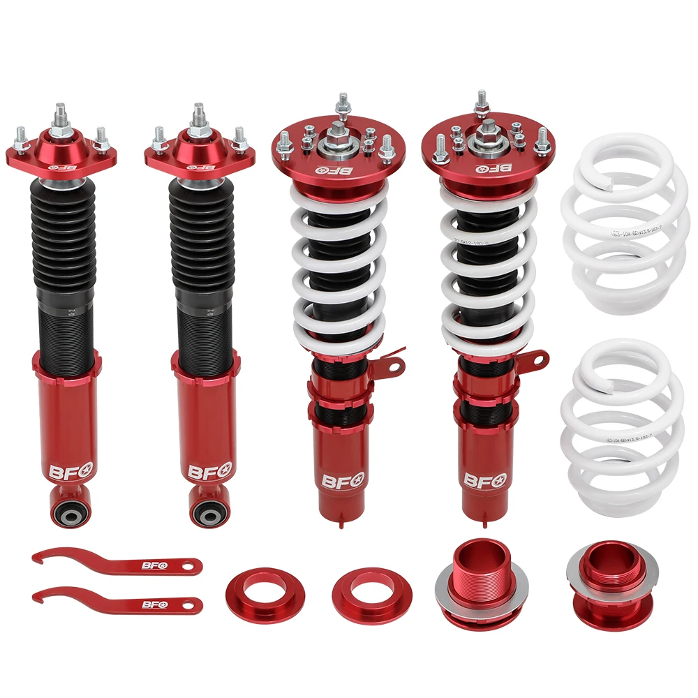 BFO Adjustable Coilovers Shock Absorber For BMW E46 320i 328i 325i 330i 99-05 Coilover Suspension Shock Strut Coils Shocks Kit