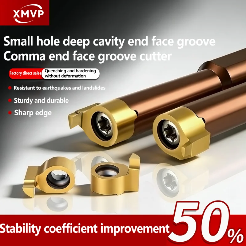 

Comma slotting tool, small inner hole end face slotting tool, small diameter CNC tool holder end face cutting groove tool, tool