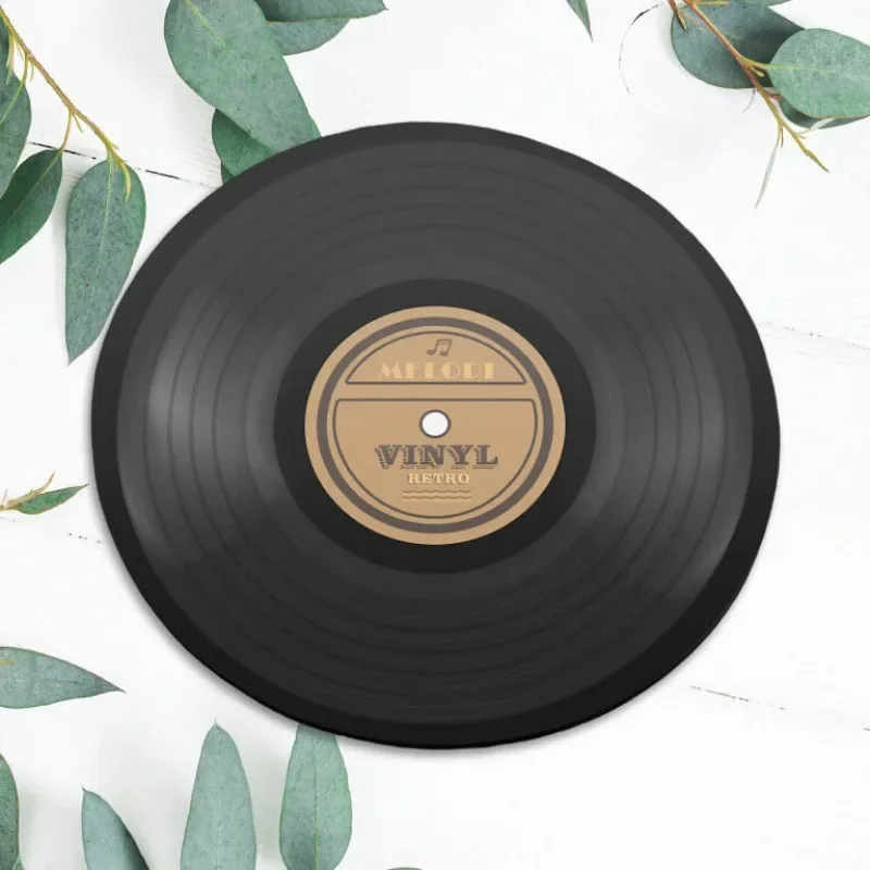 

Vinyl record music art game mouse pad anti-slip rubber bottom computer office desktop decoration laptop PC accessories