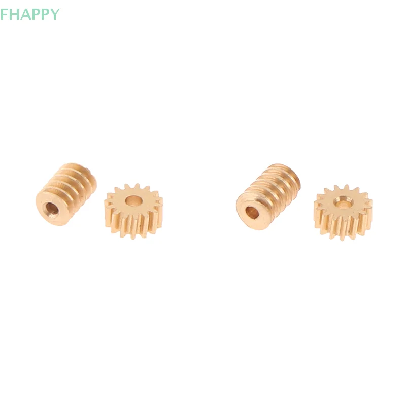 1:87 Modulus 0.2 15T Micro Brass Turbine Worm Static Change Gear Hole Dia 0.8mm/1mm Reduction Pinion Shaft Connector