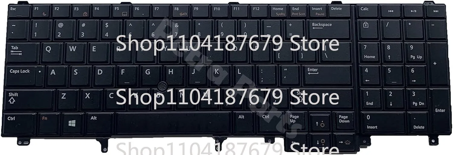 1pcs New US Keyboard Backlit for Dell Precision M4600 M4700 M4800 0HG3G3 E5520 E5530