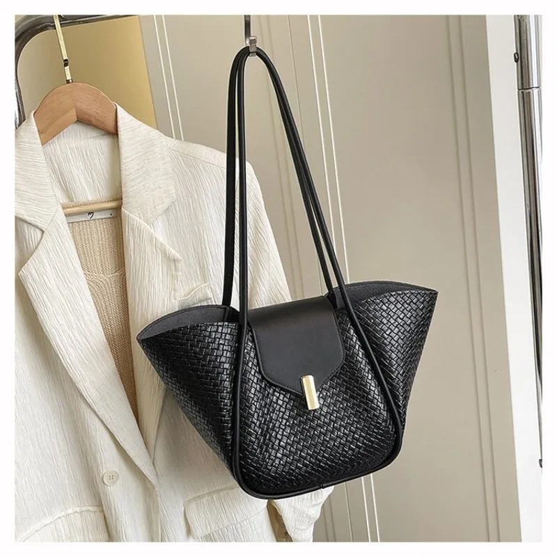 

Элегантная кожаная женская сумка-тоут класса люкс, минималистичная, простая, винтажная, вместительная, для подгузников, модная, с логотипом-буквой