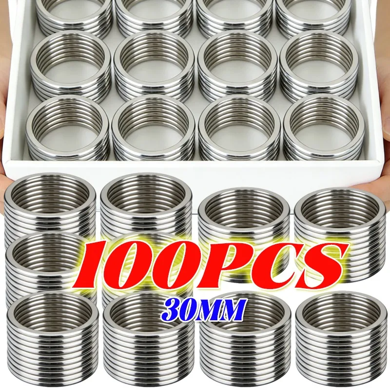 30mmRoundFlatRoundSplitKeychainPolishedMetalBlankCircleforDIYFindingsStainlessSteelKeyRingKeyChain-AliExpress