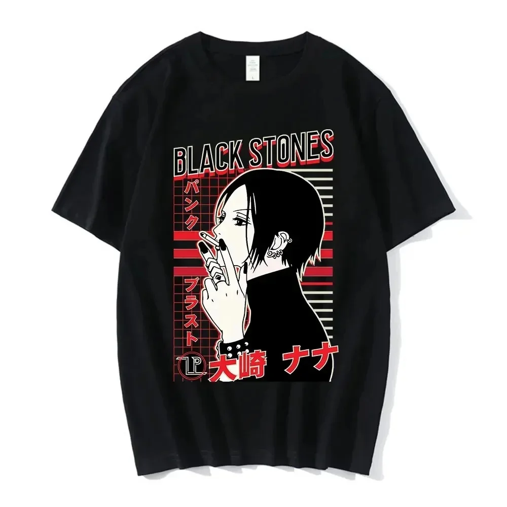 Nana Osaki Top Tees Cotton High Quality male Gothic Classic streetwear tshirt korean clothes Pastel Punk Digital Graphic