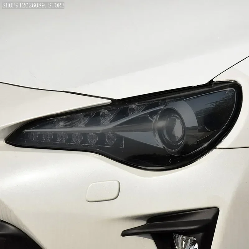 Car Headlight Protective Film Smoke Black Tint Vinyl Clear Sticker For Toyota RAV4 CHR Supra Corolla E210 86 Camry Prado