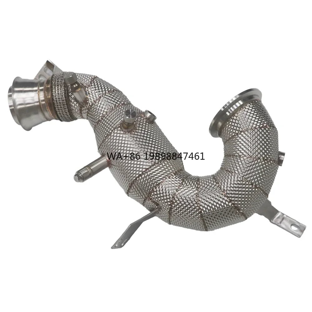 

For Benz GT50 GT53 E53 2019+ Three Way Catalytic Converter Exhaust Downpipe 3.0T with Heat Shield Exhaust Downpipe