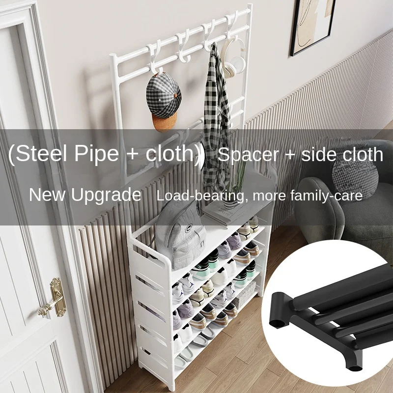 Floor mounted simple dormitory home dust-proof storage clothing hats shoes multi-layer storage rack