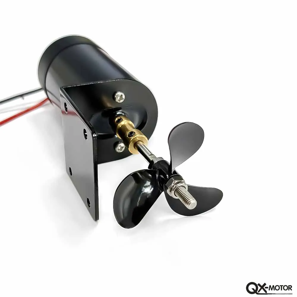 QX-MOTOR 545/50T Underwater Propeller 12V 16V Brush Motor for Unmanned Trawler RC Duck Boat
