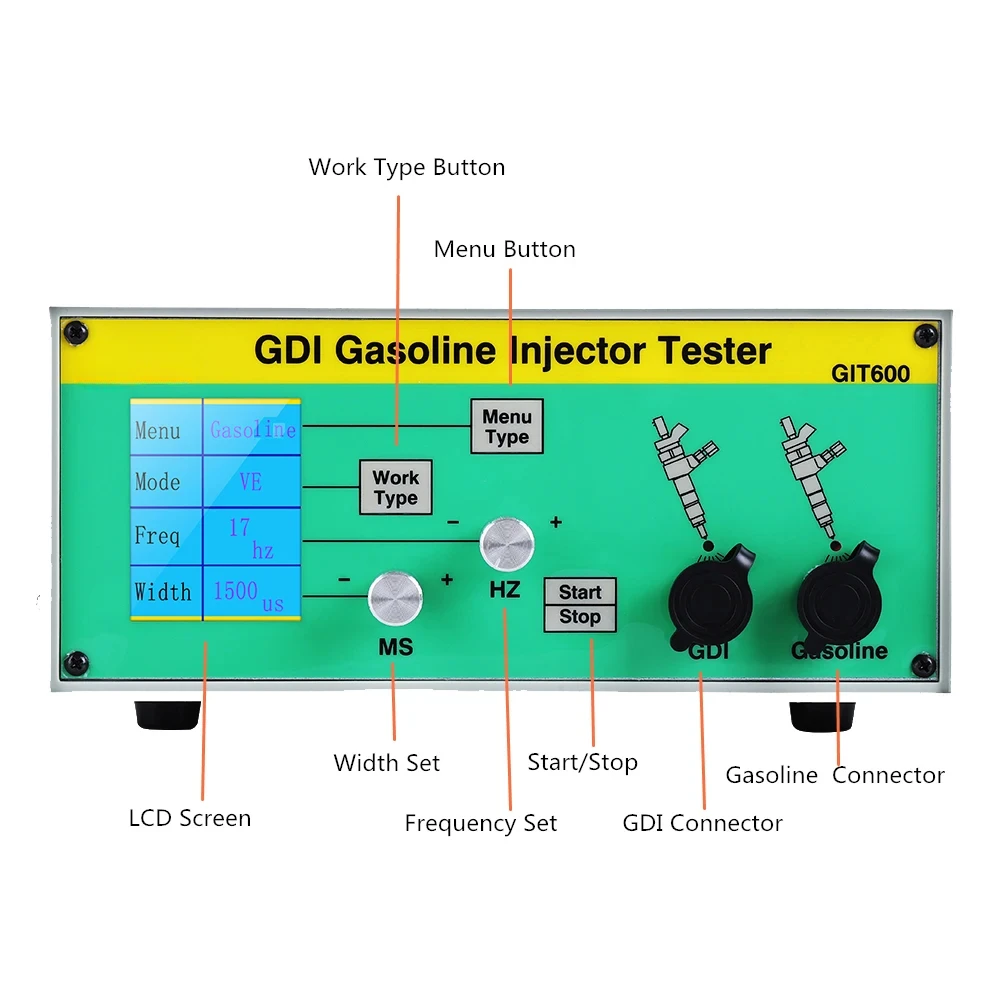 GIT600 GDI/FSI   Petrol Injector Tester Car Injector Direct