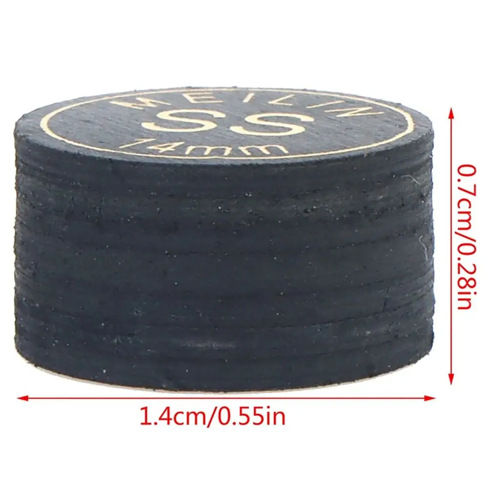 1Pcs Durable Snooker Pool Billards Cue Tips H/M/S/SS 14mm Billards Tip 9 Layers Pole Repair Accessories Billards Cue Head