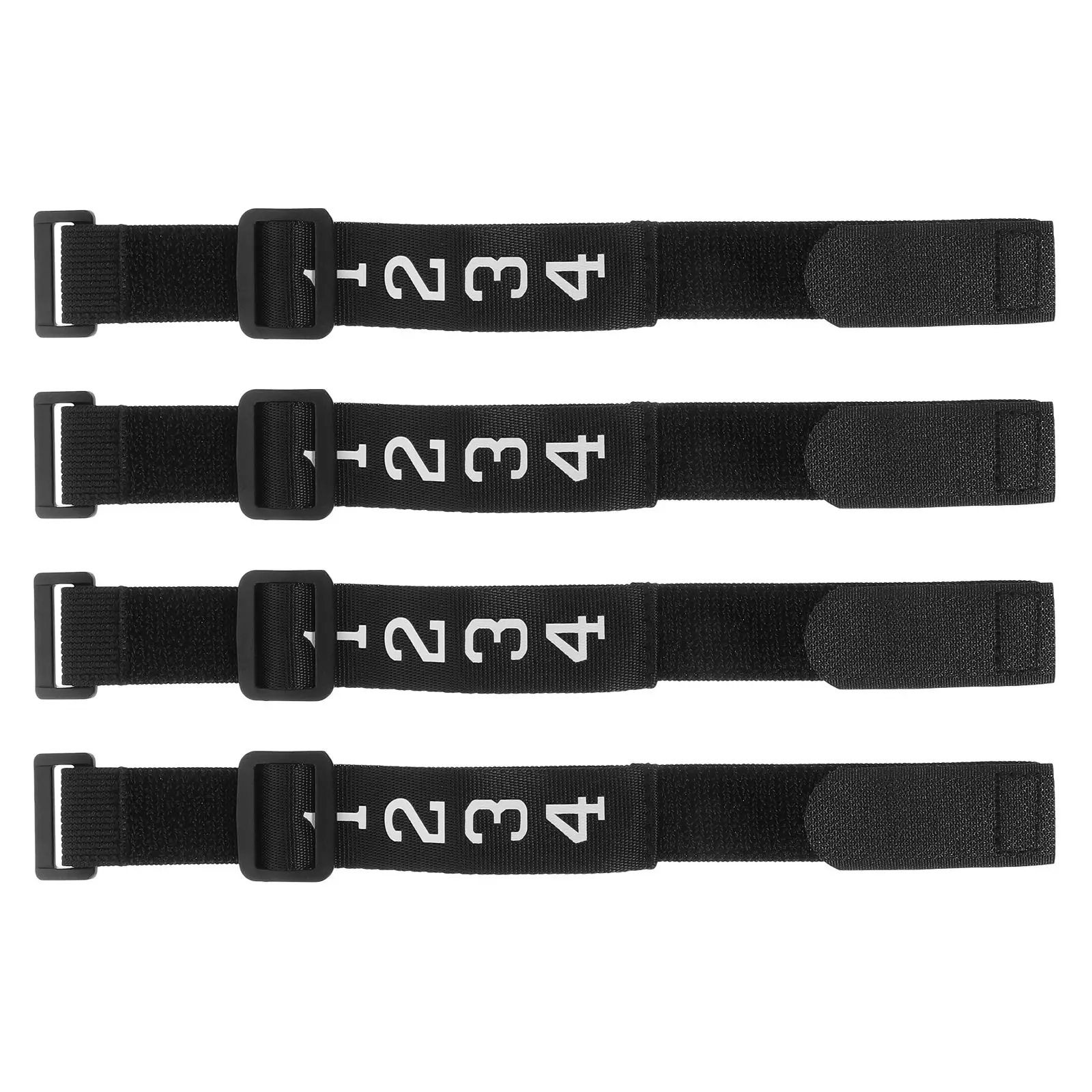 4 Pcs Football Referee Numbered Wristb s Nylon Chain Clip Gear Youth Essential Durability Grip