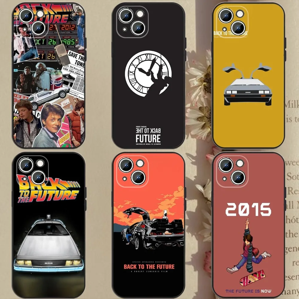 

Back To The F-Future Phone Case Phone Case For Apple iPhone 15,14,13,12,11,XS,XR,X,8,7,Pro,Max,Plus,mini Silicone Black Cover
