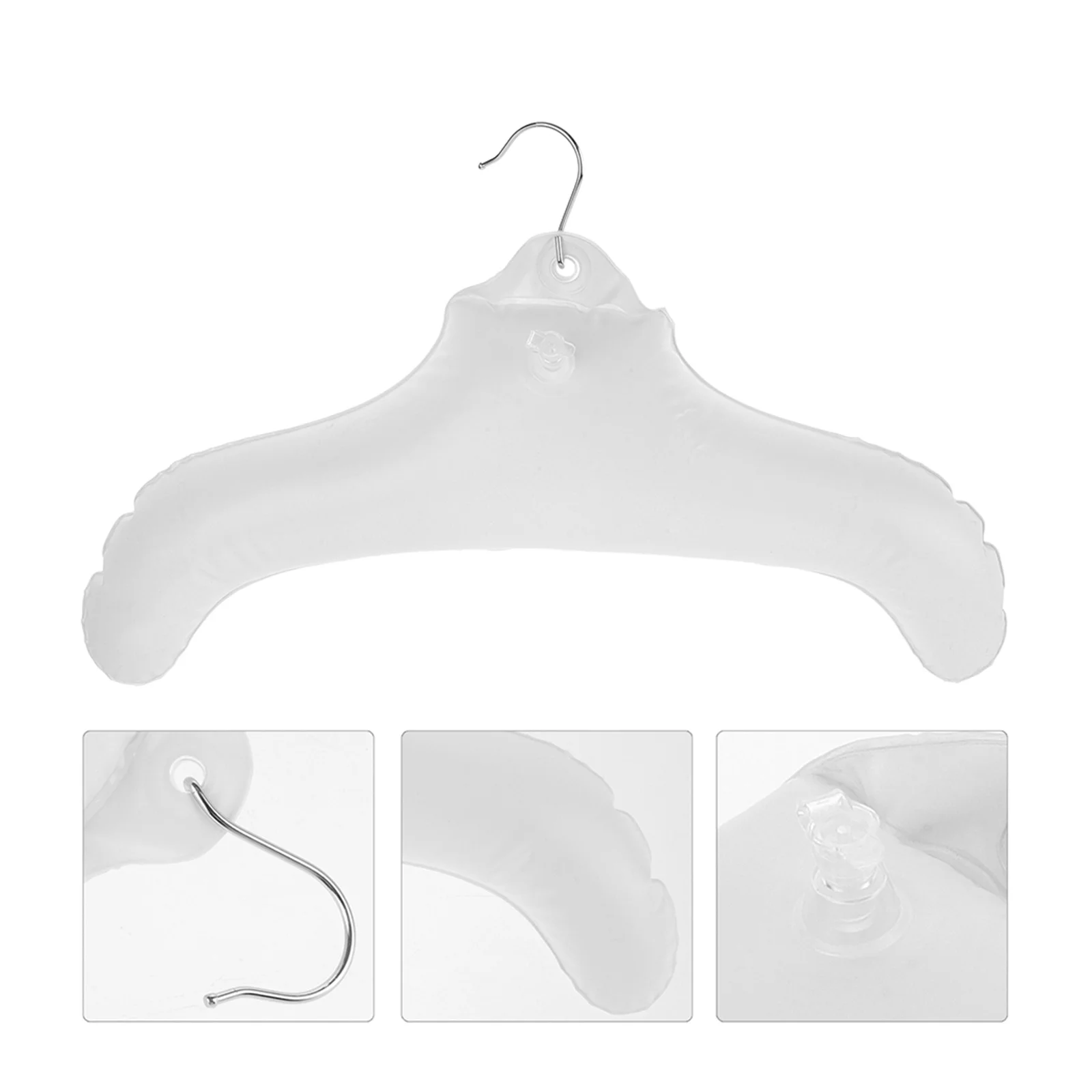 

2Pcs Portable Inflatable Clothes Hanger Travel Drying Rack Heavy Duty Load Bearing Hanger for Small Spaces Travel Hangers