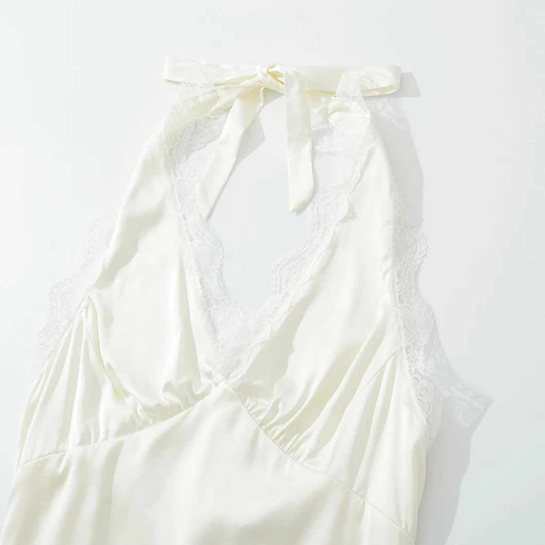 مثير العميق الخامس الرقم الدانتيل البولكا نقطة الساتان معلقة Ne الدكتور ألف خط تنورة الصيف Vaion بال المرأة الدكتور #2