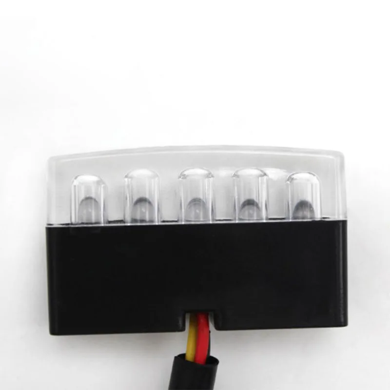 دراجة نارية حمراء خلفية الذيل 12 فولت Mini 5 LED انخفاض استهلاك وقف ضوء الفرامل