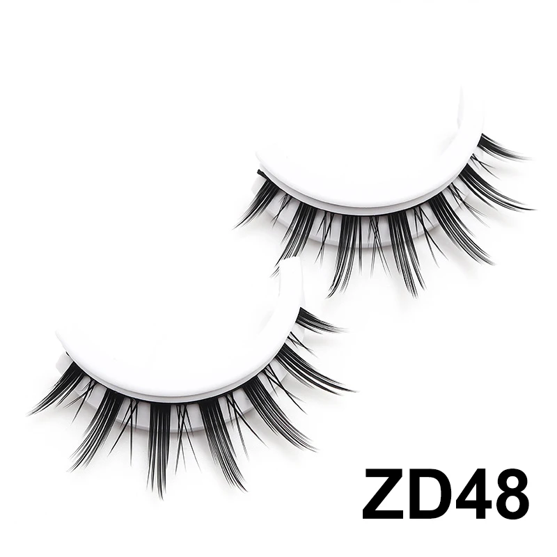 DINGSEN Koreanische Selbstklebende Wimpern Natürliche Wiederverwendbare Wimpern Manga-Wimpern Make-up-Produkte Ohne Klebstoff Wimpern – Detail 21