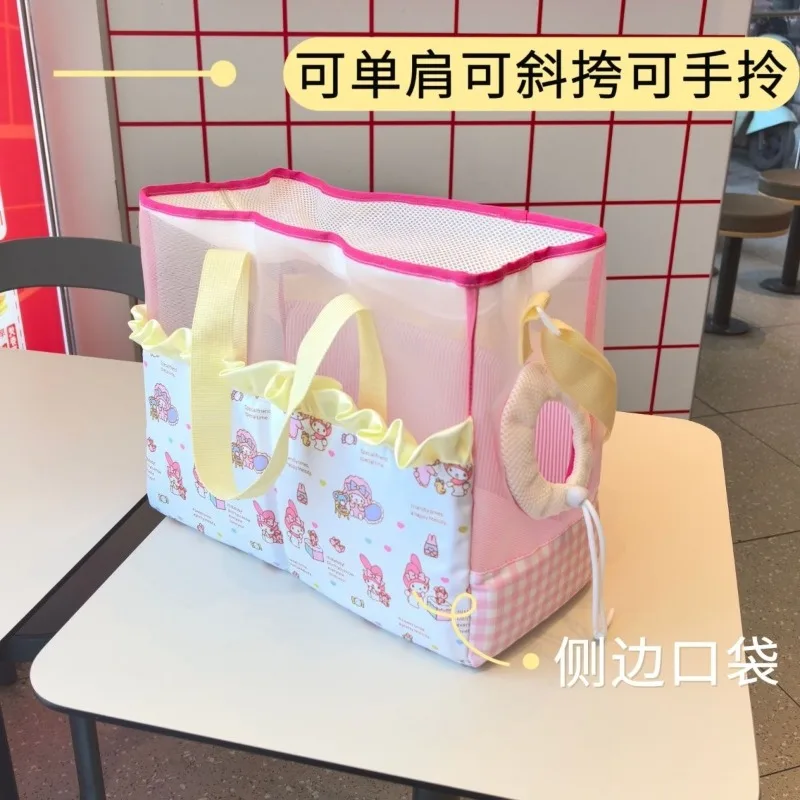 My Melody Portable Pet Carrier with Mat, Breathable Crossbody & Handheld Travel Bag for Cats and Small Dogs view 2