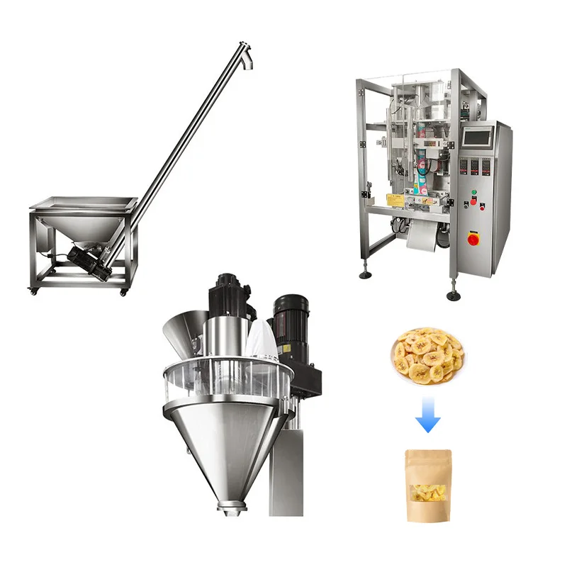 Custom Food Packaging Equipment Automatic Weighing plus Heat Shrink Function Vertical Bagging Sealing 380V
