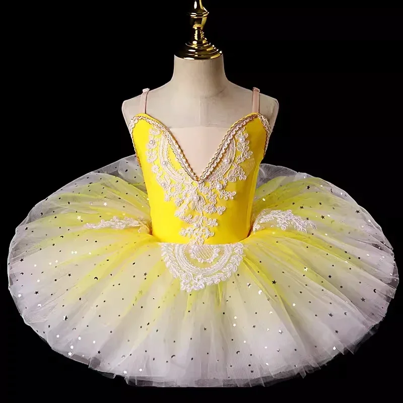 Professional Ballerina Ballet Tutu For Child Girls Adulto Dance Clothing Kids Vestido Figure Skating Dress Ballet  Leotards