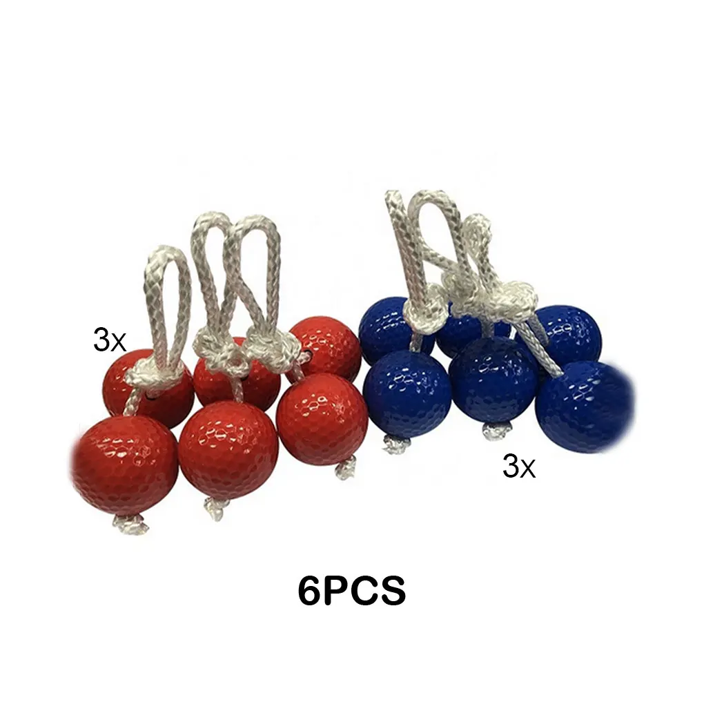 6pcs PE Golf Skewer Ball Kit For Enjoyable Outdoor Activities Ladder Throwing Ball Is Made Of PE