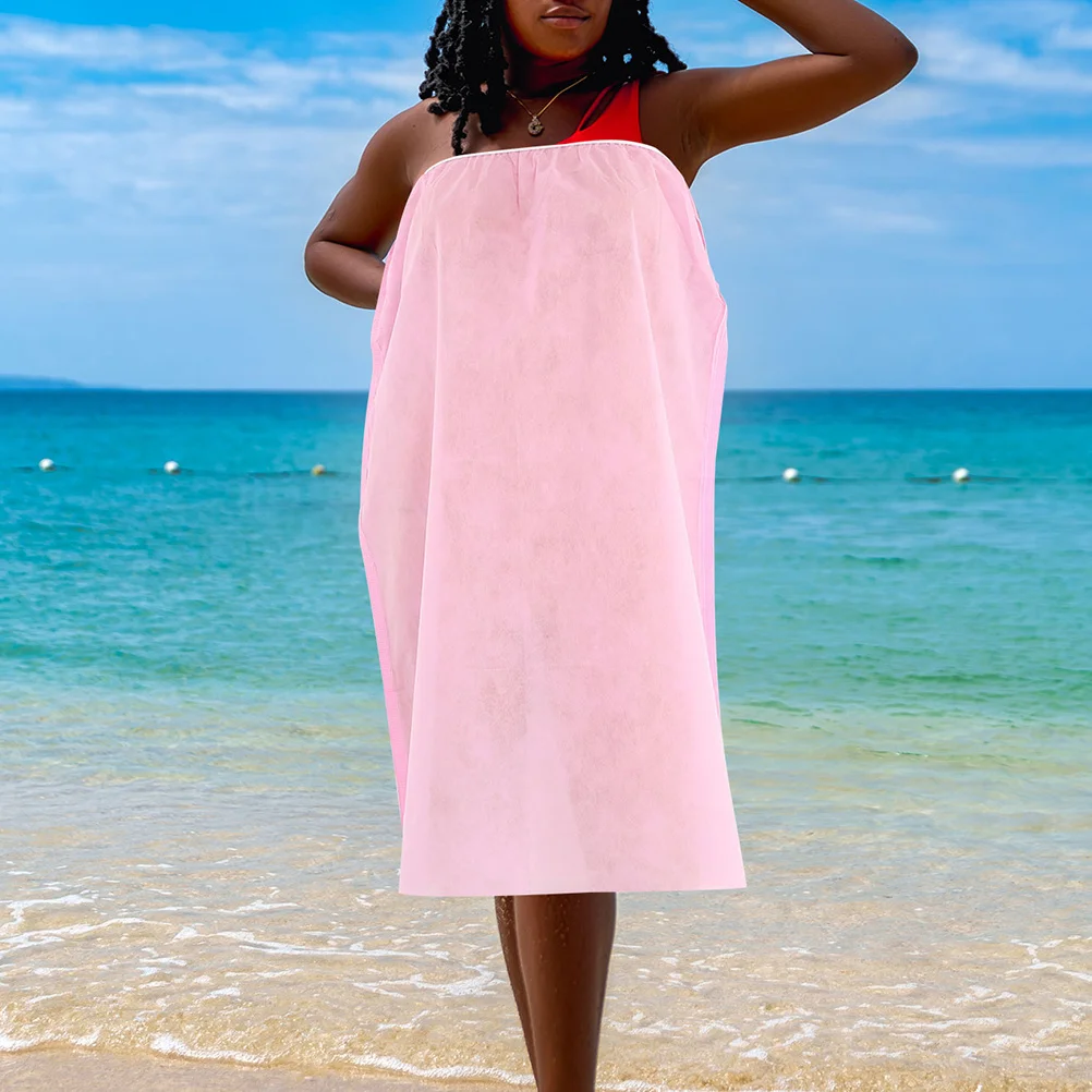 

8Pcs Thick Disposable Bath Skirts Multi-Purpose Salon Body Wraps Comfortable Spa Sauna Bathrobe Women Bathrobe for Salon Clients