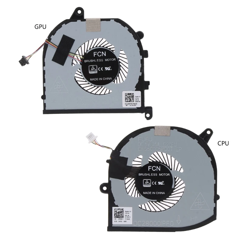 GPU CPU Cooler Replacement Cooling Fan Heatsink for PRECISION 5530 M5530  15 9570 0MV340 XPS15 7590 008YY9 0TK9J1