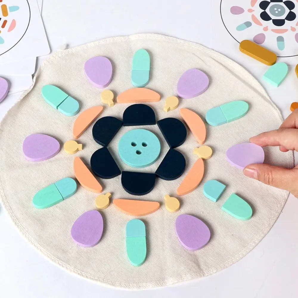 Puzzle de forme géométrique en bois, jouet éducatif Montessori en forme de couleur, pensée logique, blocs de construction de forme géométrique 3D