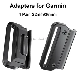 2PCS Watchband Adapters for Garmin Tactix 7Pro Fenix 7X 6X 7 5 6 Pro Watch Connector Easyfit Buckle Connectors 3HR Metal Adapter