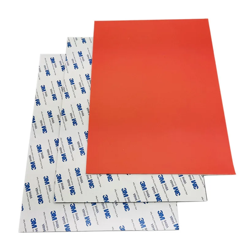 Rectangular laser engraving pad wholesale seal 3M adhesive rubber pad smokeless and tasteless engraving pad 2PCS