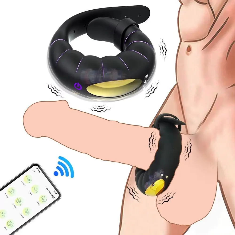 10 振動モードペニスリングバイブレーター男性用クリトリス刺激装置 G スポットカップル大人の大人のおもちゃ遅延射精男性女性