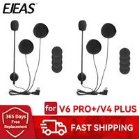 Original EJEAS Type-C Microphone Speaker Earphone For EJEAS V6 Pro+/V4 PLUS Motorcycle Helmet Bluetooth Intercom Accessories