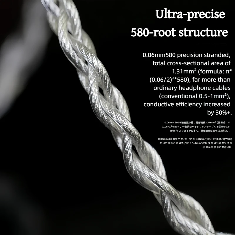 Nici HiFi-17 In-Ear Headphone Upgrade Cable 0.78 2pin/mmcx/ie900