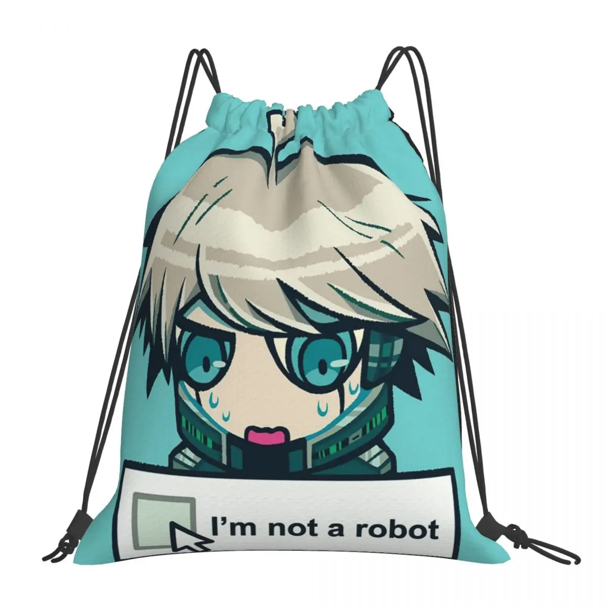 

Kiibo (I'm Not A Robot) рюкзаки, портативные сумки на шнурке, пучок на шнурке, карманная спортивная сумка, сумки для книг для мужчин, женщин, студентов