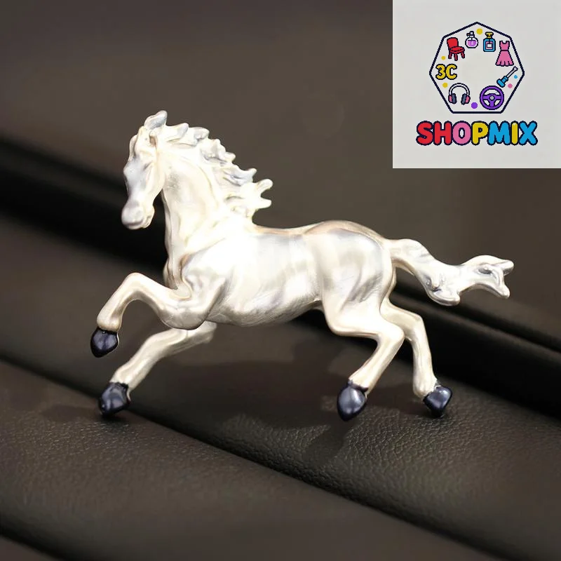 Broche de caballo clásico para mujeres y hombres, ropa versátil, alfileres de animales, regalos de fiesta para amigos, accesorio de joyería para banquete