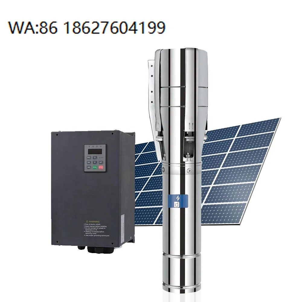 Solar Fountain Pump 48V DC High Pressure Ultra Quiet Garden Watering