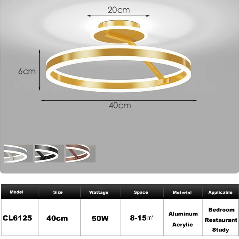 Moderne LED-plafond kroonluchter-dimbaar oppervlak gemonteerd voor woonkamer slaapkamer eetkeuken, thuis verlichting armaturen decoratieve