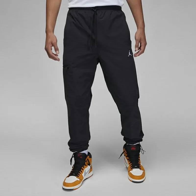 Nike Unisex Autumn Winter Loose Woven Jordan Leggings for Men Women, Basketball Leisure Trousers DQ7510-010