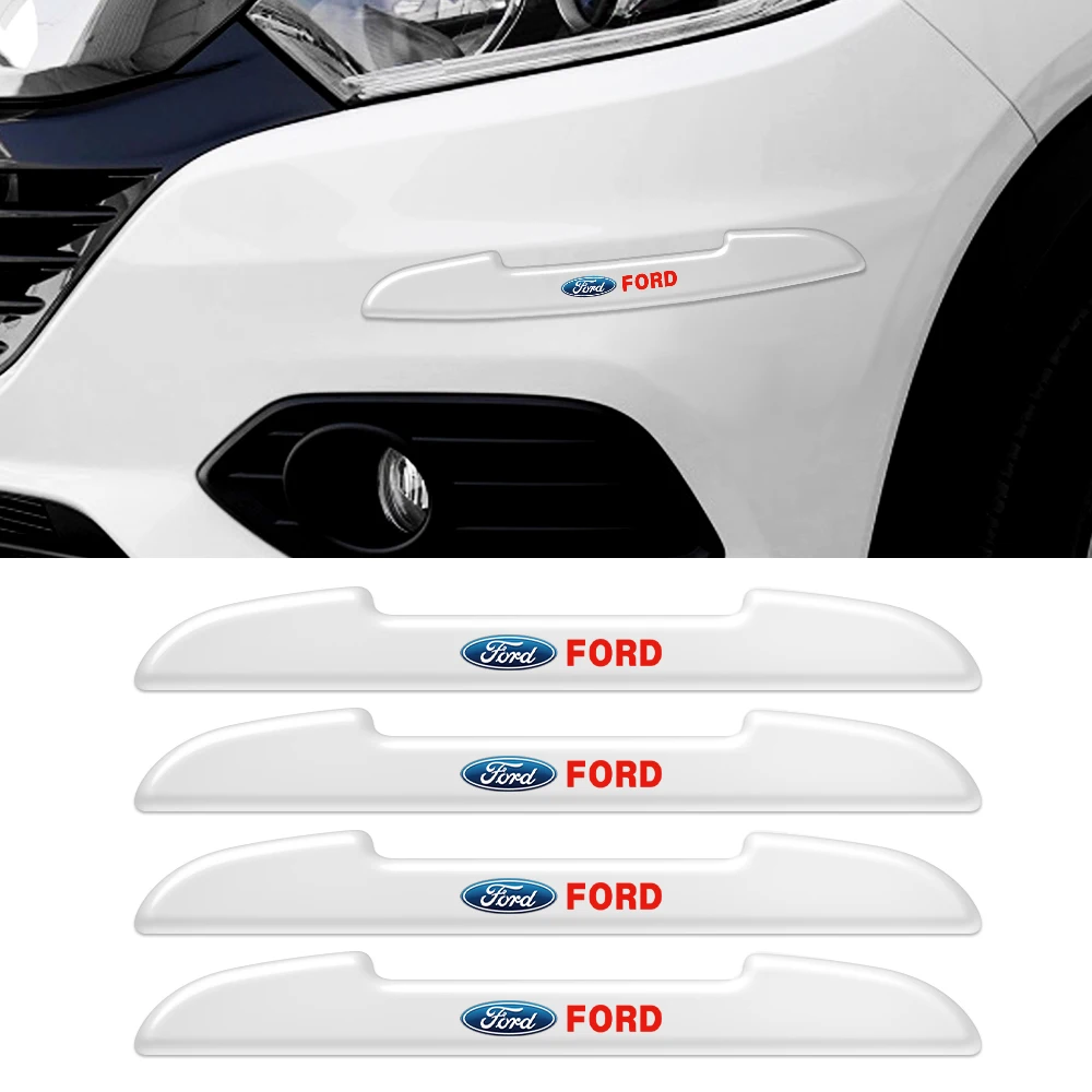 4Pcs Car Anti-Collision Door Side Edge Protection Stickers For Ford Focus mk2 mk3 Fiesta mk7 Ranger Mondeo mk4 S-MAX Kuga MK4